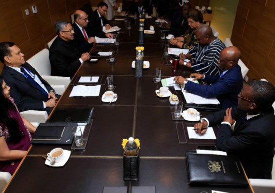 irtel CEO, Gopal Vittal and delegation calls on President John Mahama on the sideline of the India-Africa Forum Summit in Delhi