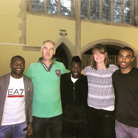 Christian Atsu attends church with South African striker Tokelo Rantie