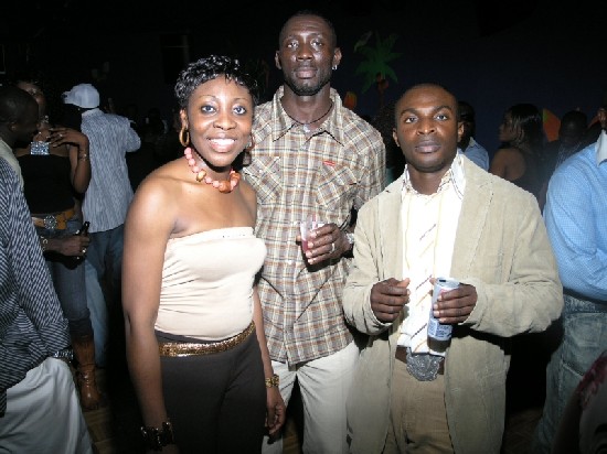 Nana Prempeh, (far right), Tuga (middle) posed with a gorgeous lady