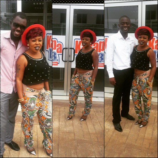 Afia Schwarzenegger with friends