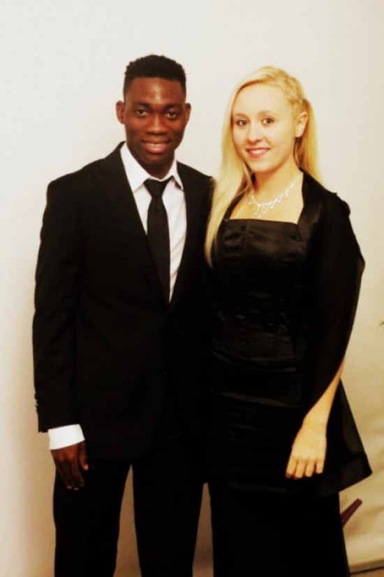 Christian Atsu and his German girlfriend