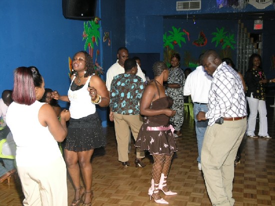 Patrons get on the dance floor to have a good time