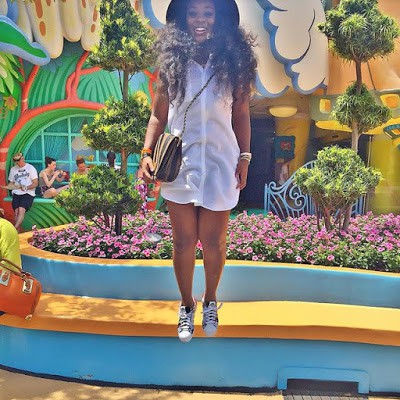 Jackie Appiah in Disney world