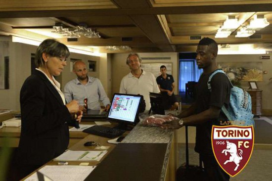 Acquah checks in on arrival at Torino's pre-season camp