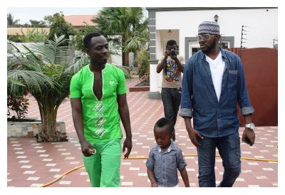 Photos: Okyeame Kwame brings J Martins to Ghana for collaboration