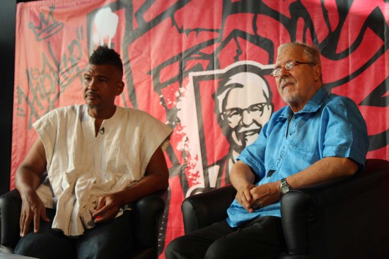 Panji Anoff(left) guest at the launch