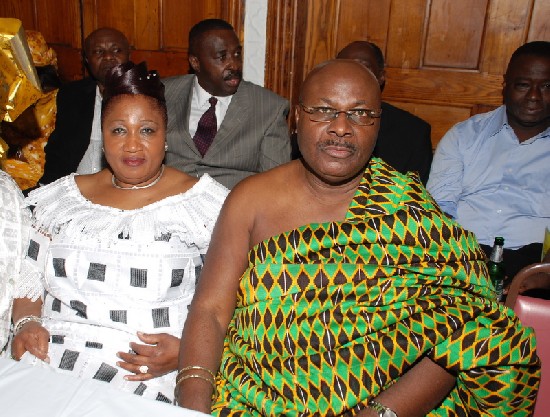 Nana and Mrs Brobbey at the high table