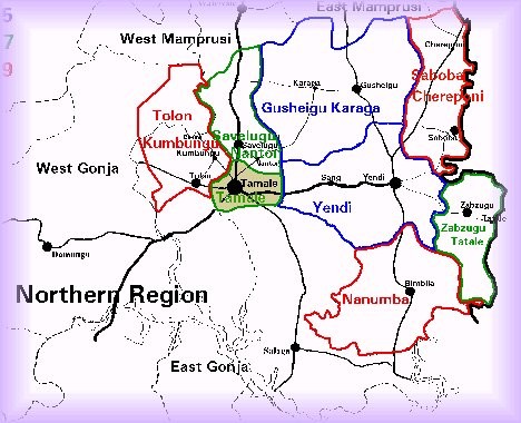 Tamale Rural District Map