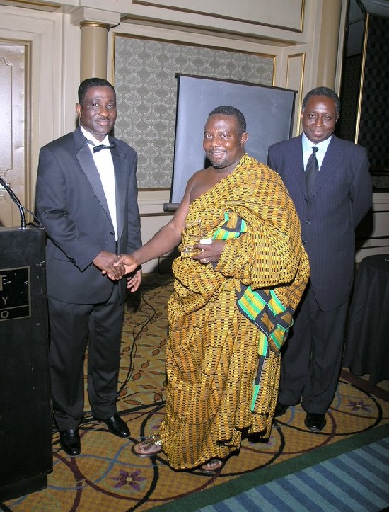 Nana Akwasi Addai also was presented with his award