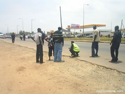 A wider view of the area the accident occurred, near the La Palm Royal Beach Hotel. Suzzie died at around 10am after she was rushed to a hospital.