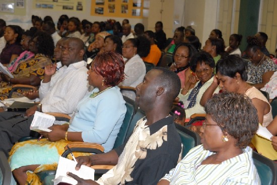 Section of Participants—During the ministration of the word, 
participants listened intently as the man of God delivered the captivating 
message from the Lord.