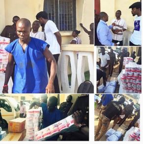 Kwaw Kese donates to Ho Prisons