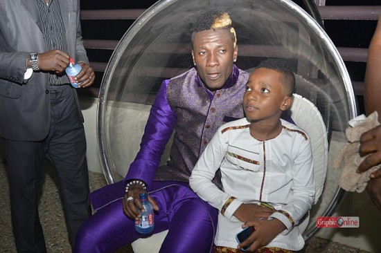 Aasamoah Gyan and his son