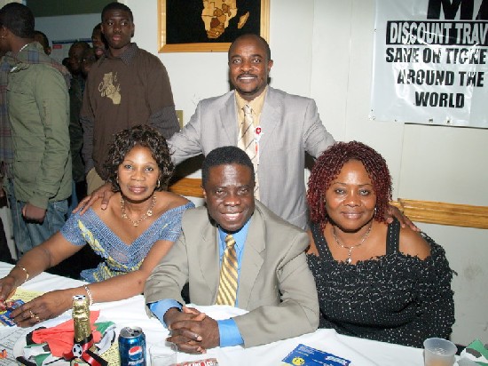 Martin Oppong, President (standing) posed with special invited guests