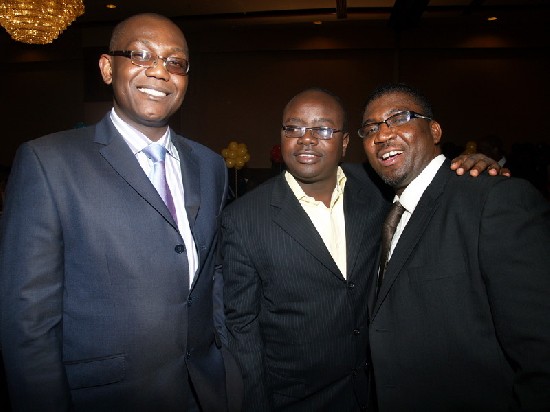 Mr. Akwasi Agyeman (GMA, center) and friends