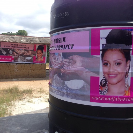 Nadia Buari commissions water project in Suhum-Abisim