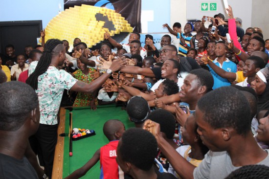 Pappy Kojo with Fans