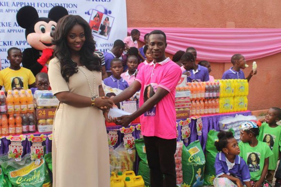 Jackie Appiah donates to two orphanages on birthday