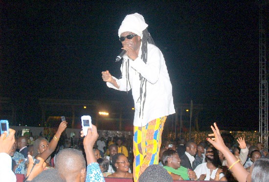 Kojo Antwi setting the event ablazed