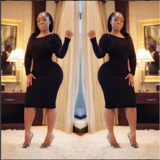 Moesha Bodoung flaunts curvy body