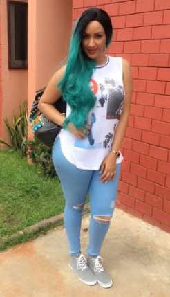 Haute or not: Juliet Ibrahim steps out in green hair