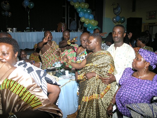 Daasebre Anane Amponsah (NY Asantefuohene) danced to congratulate Nana Bimpey