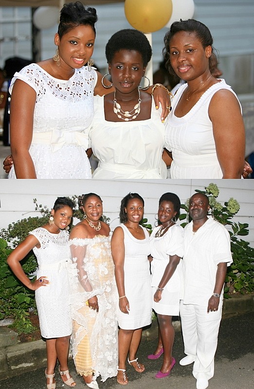 The children (top), bottom - The Osei-Tutu family pose