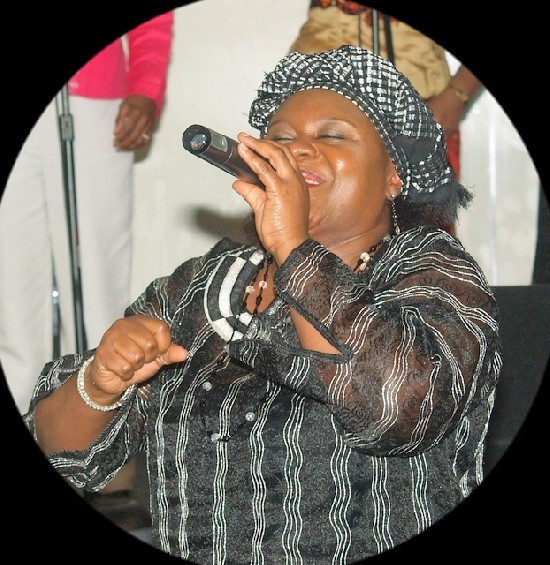 Minister Helena Rhabbles, The Godmother of Ghanaian Gospel Music in
action