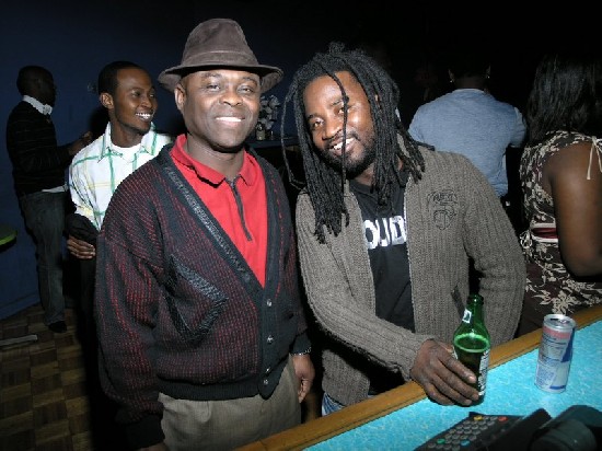 Club Kaneshi owner; Agyenim Boateng (left) and a guest