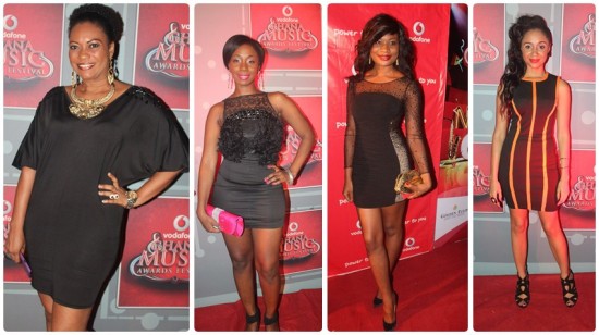 Pascaline, Raquel, Sandra and Deborah's freshness @ VGMA 2013 Launch