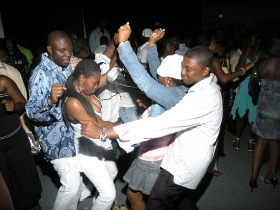 These partygoers could not resist the non-stop hits from DJ Elove