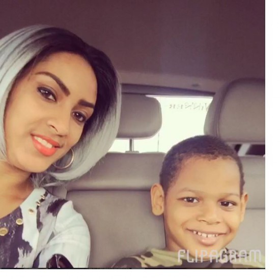 Juliet Ibrahim and son, Jayden