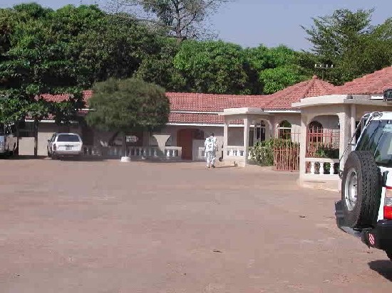 Resting portion of Mariam Hotel (with the author Inset).