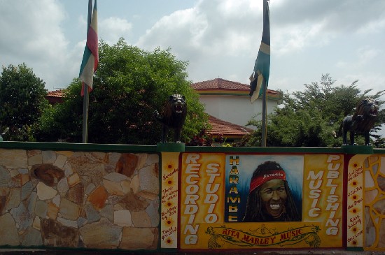 The wife of Bob Marley lives in the mountains in Ghana in a village called Aburi.