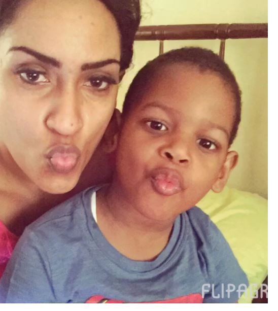 Juliet Ibrahim and son, Jayden