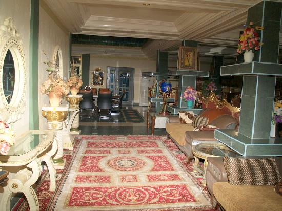 The living room of one of the Presidential suites