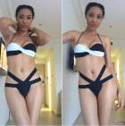 Nikki Samonas returns with hot swimwear and bikini