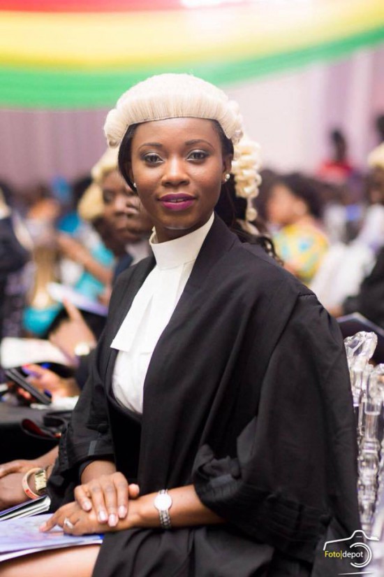 Actress Vivian Okyere passes as a  Barrister