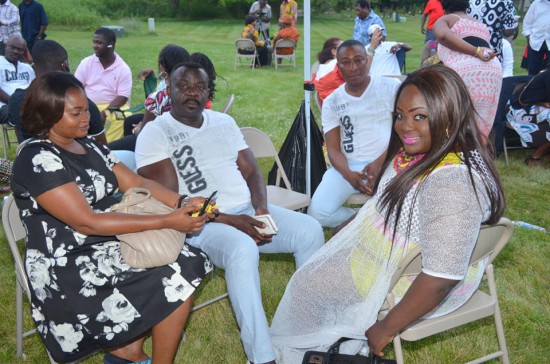 Roselyn Ngissah with some patrons at Ghanafest