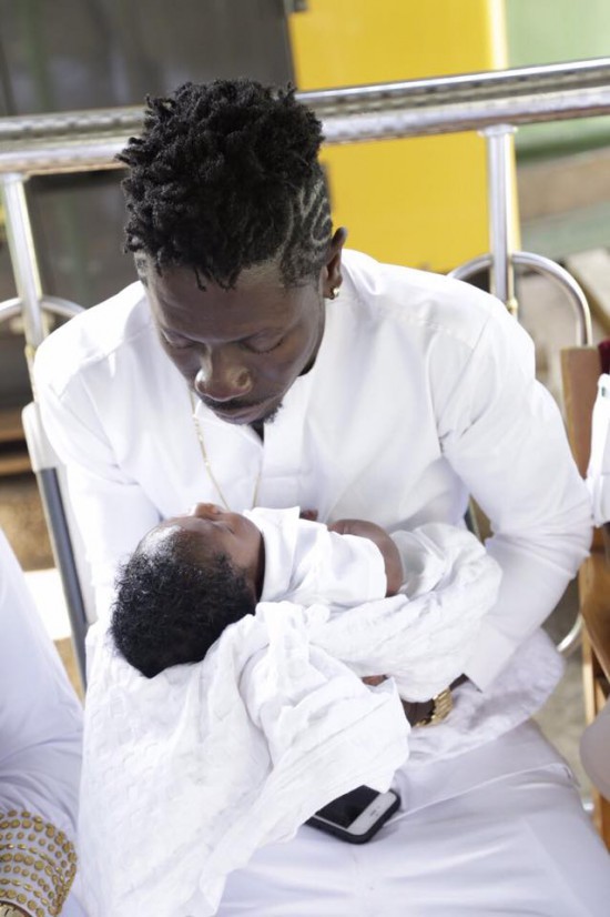 Shatta Wale and his son, Majesty Nii Amarh