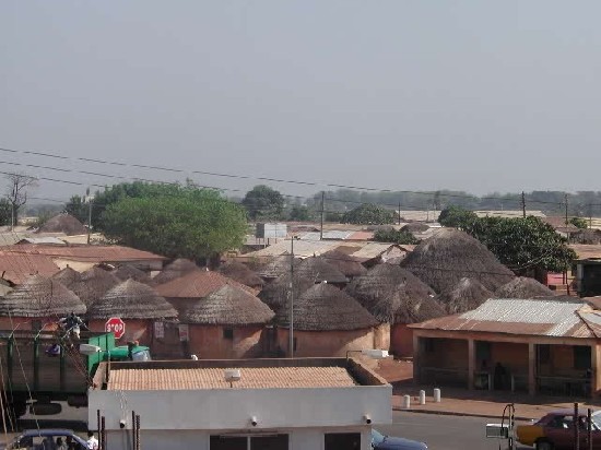 An aerial view of part of the Gulkpenaa's (Chief Of Tamale) Palace