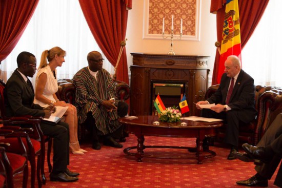 Moldovan President receives Ghana's new Ambassador