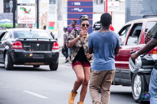 Swag Lady Itz Tiffany dances on oxford street