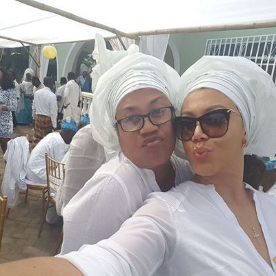 Nadia Buari and mom step out in matching outfit