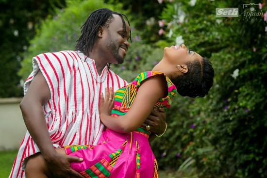 Cartel Big J and Selly Galley in their pre-wedding photo shoot