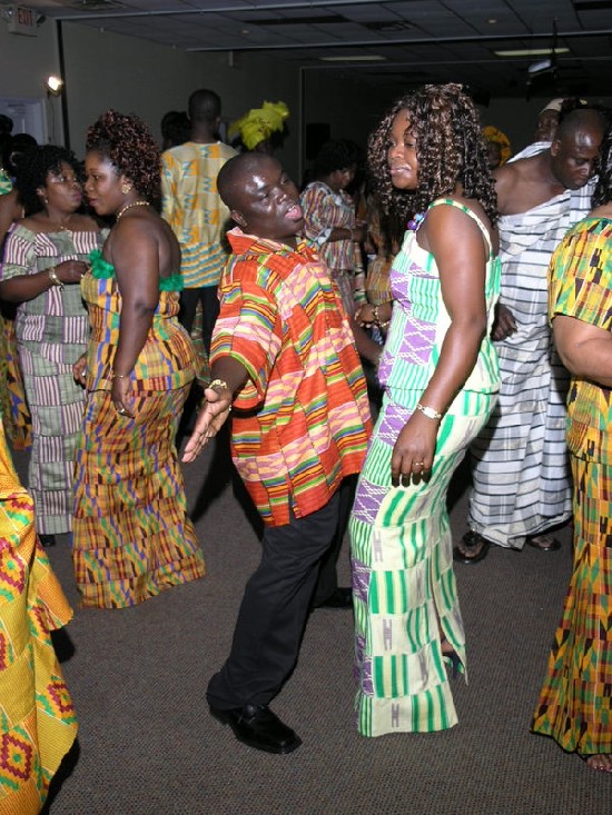 A couple on the dance floor enjoying the music