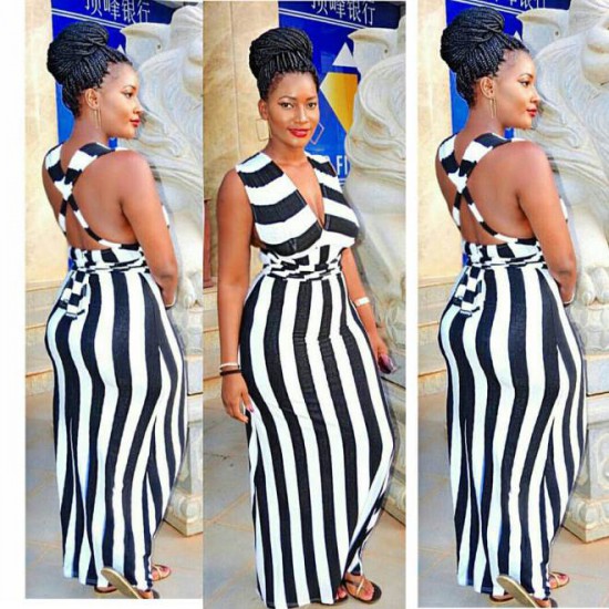 The trending Black and white stripes outift