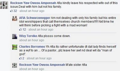 Afia Schwarzenegger replies Bishop Obinim, fans plead for Florence