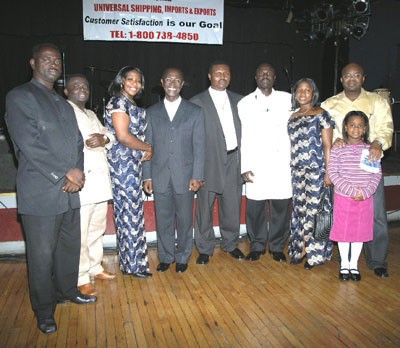 The great Gospelfest team posed together (From L-R, Yaw Sarpong, Seth F., Matt, Rev. Darko,Joe Mens, K. Bawuah, Suzzie, Solo and Alexis (Heir to Africanspice.com)