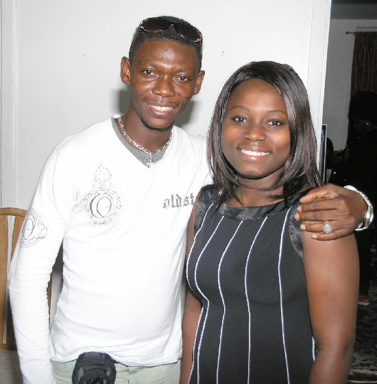 Agya and Christina pose